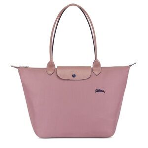 LongChamp Women's Le Pliage Club Tote Antique Pink/Silver Large